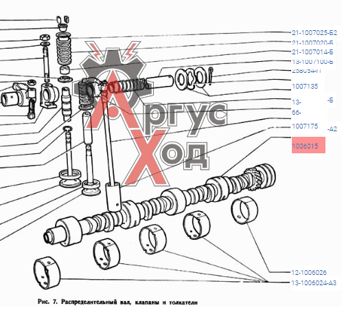 13-1006015 Вал распределительный