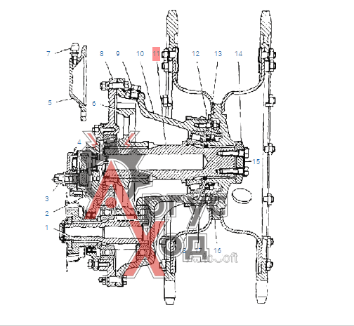 3403-2607036 Вал ведомый