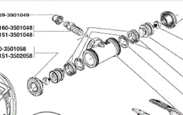 3151-3502058 Колпак защитный колесного цилиндра тормоза