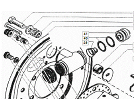 3151-3502042 Поршень колесного цилиндра в сборе
