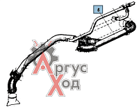 41-1303015 Труба соединительная радиаторов верхняя в сборе
