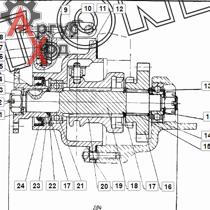 21.10.046 Привод к водооткачивающему насосу