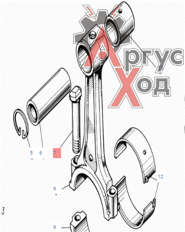 130-1004062-20 Болт крышки шатуна