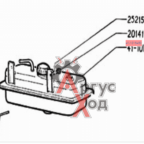 41-1015450 Бачок топливный пускового подогревателя в сборе