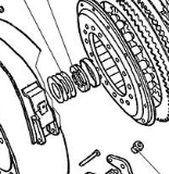 71-2603014 Гайка крепления ведущего барабана фрикциона правая