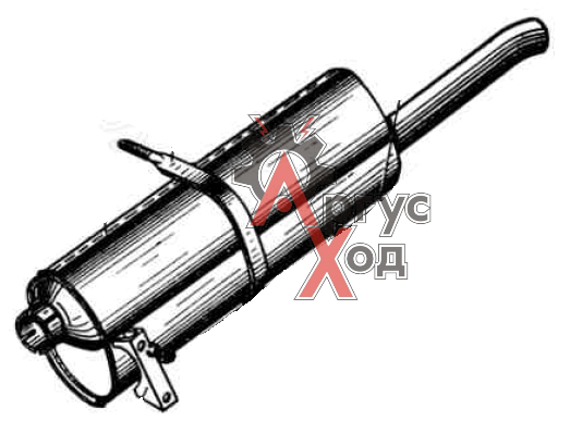 41-1201005  Глушитель с выпускной трубой левый в сборе