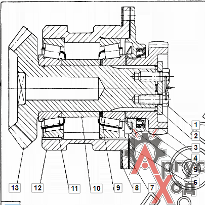 21.10.017-2 Вал первичный в сборе