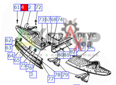 131-8401135-Б Брызговик облицовки радиатора наружний левый