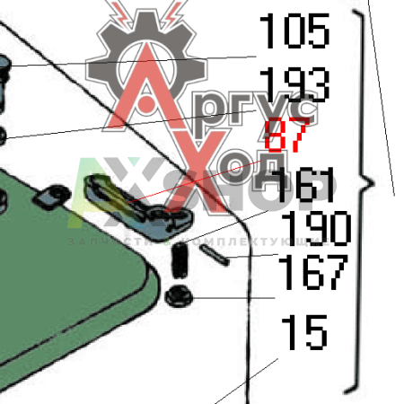 6.47.232 Рукоятка запора