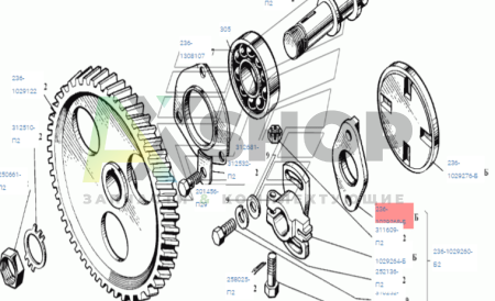 236-1029268-Б Полумуфта привода топливного насоса