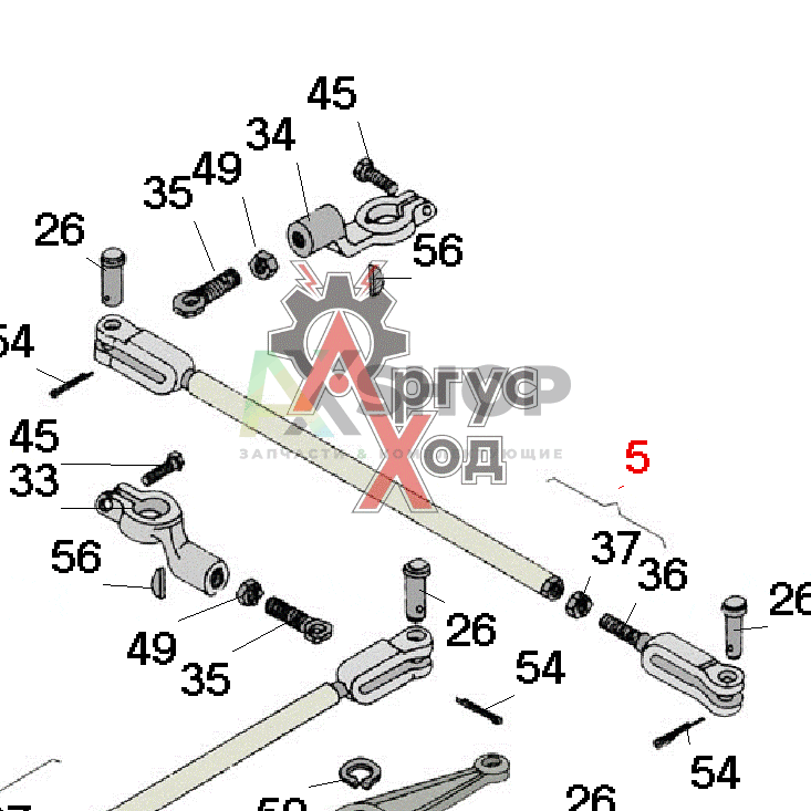 8.21.016-1 Тяга III и IV передач