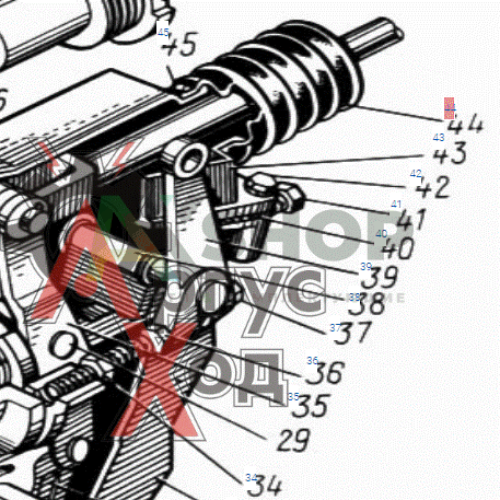130-3514275-А Чехол тяги тормозного крана защитный