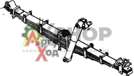 130-2902012-Б2 Рессора передняя в сборе, с ушком