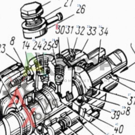 130-3430014 Корпус клапана управления гидроусилителем с седлом в сборе