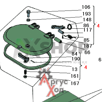 6.47.012-1 Крышка люка