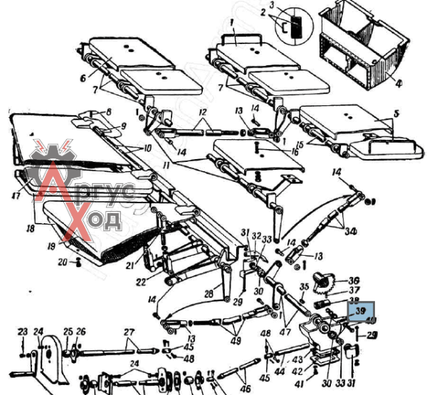 40П-9013084 Картер привода крышек в сборе