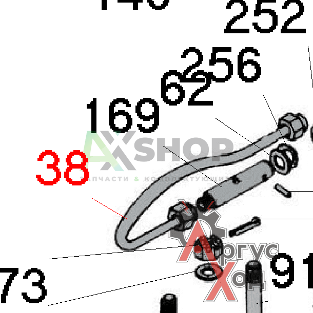 8.10.082 Труба маслопровода главного вала