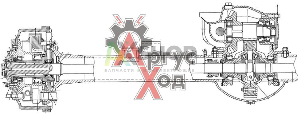 4350-2400041-20 Мост задний в сборе