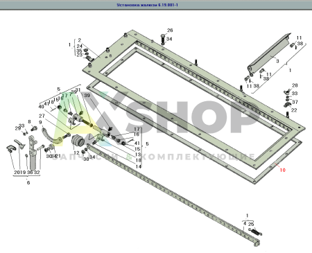 6.19.114 Прокладка жалюзи