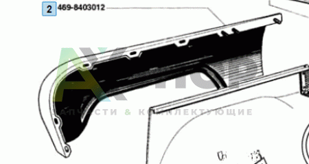 469-8403012 Крыло переднее правое