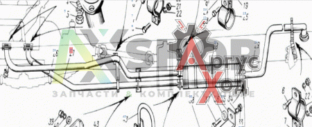 131-1203010-Б3 Труба глушителя приемная правая в сборе