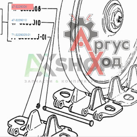 47-3209006 Палец звена гусеницы