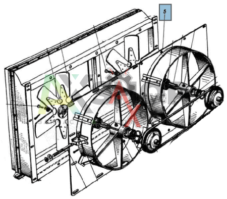 41-1309008 Кожух правого вентилятора в сборе