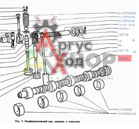 13-1006015 Вал распределительный
