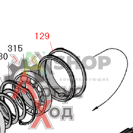 8.10.232 Гнездо подшипников