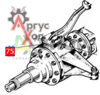 131-2304029 Корпус поворотного кулака левый со втулкой в сборе