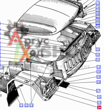 131-8403010 Крыло правое в сборе