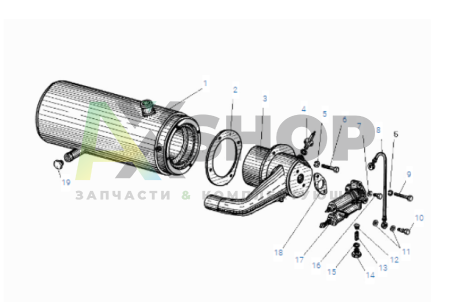 Котел предпускового подогревателя УРАЛ 4320-31