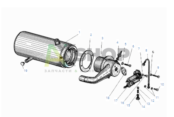 Котел предпускового подогревателя УРАЛ 4320-31