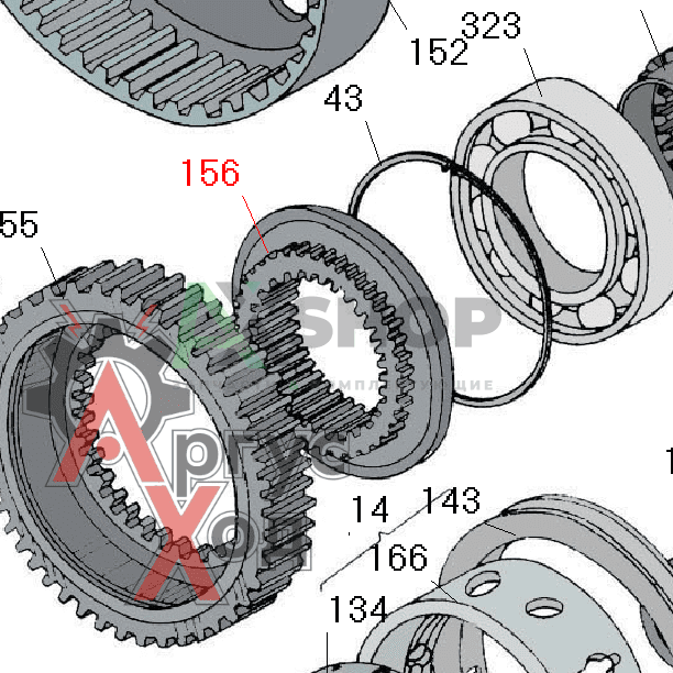 8.10.307 Муфта включения заднего входа