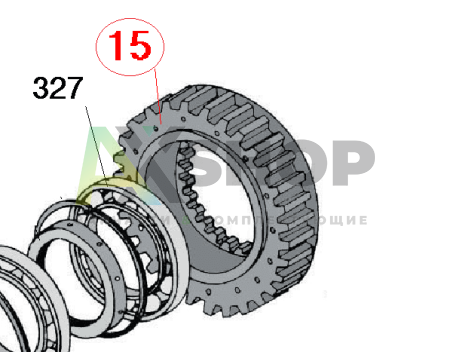 8.10.033-1 \ 8.10.312-1 Шестерня IУ передачи с кольцом