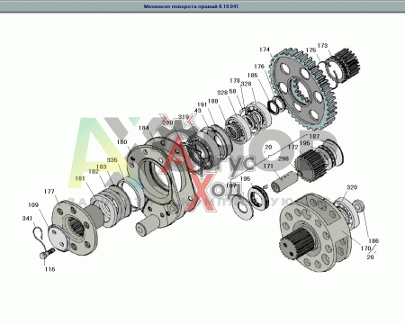 8.10.040 Механизм поворота левый