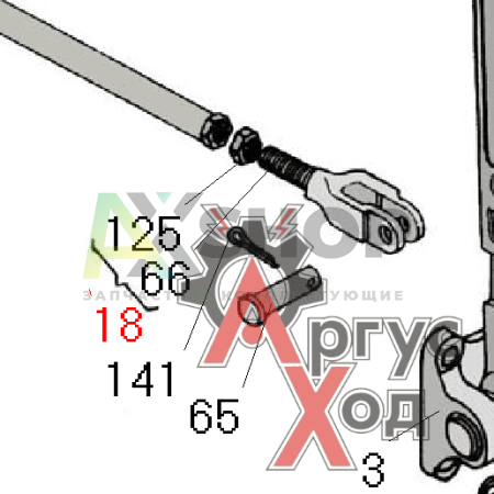 6.22.030 Тяга левого рычага управления
