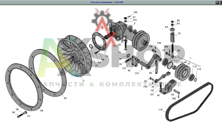 8.02.015-1 Ролик натяжной в сборе