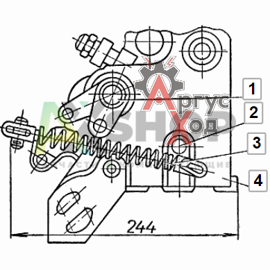 21.22.085-1 Мостик управления левый в сборе