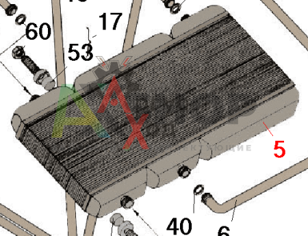 8.07.019 Радиатор маслянный в сборе