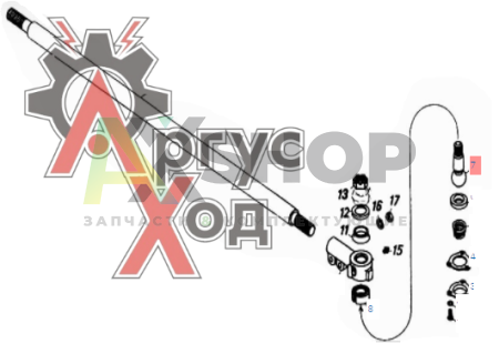 5320-3414032 Палец рулевой тяги РК