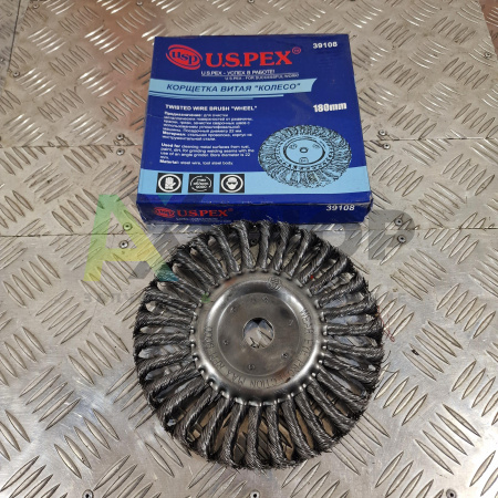 Корщетка витая "Колесо" (180мм) 39108
