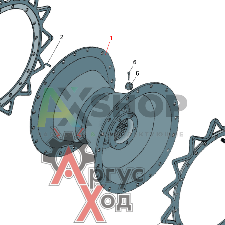 8.30.021 Ступица с дисками в сборе (УСИЛЕННАЯ)