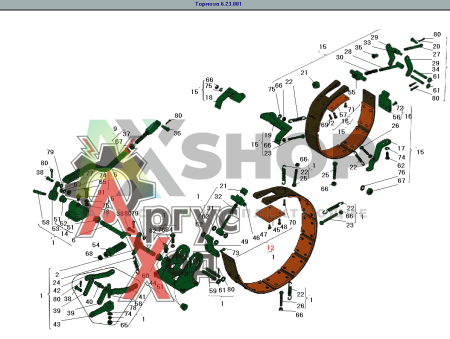 8.23.013 КН Лента остановочного тормоза