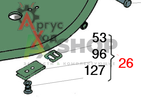 6.45.038 Каркас откидного сиденья