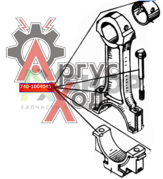 740.1004045 Шатун в сборе