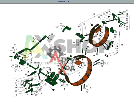 8.23.045 Кронштейн растяжек правый