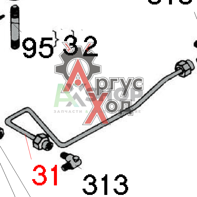 8.10.071 Труба маслопровода в сборе