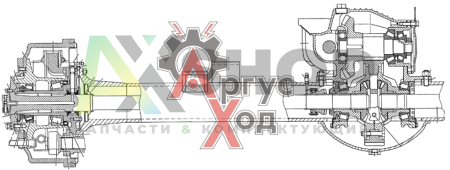 4350-2400041-20 Мост задний в сборе