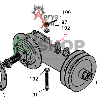 8.02.011-1 Редуктор вентилятора